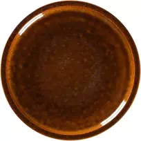 Secret De Gourmet AKMENS plokščia lėkštė 16 cm gintaro spalvos