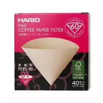 Hario - Misarashi rudo popieriaus filtrai - V60-01 - 40 vnt