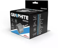 Otwornica 85 mm karbido skylių pjūklas su SDS+ adapteriu ir centravimo grąžtu