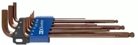 Šešiakampių raktų rinkinys Condor Werkzeug C38002; HEX 1,5-10 mm; 9 vnt.