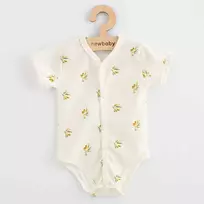 Kūdikio bodžiukas iš ekologiškos medvilnės su trumpomis rankovėmis, New Baby Olives, 56 (0-3 mėn.)