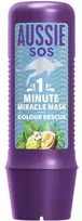 Aussie Hair SOS 1 Minute Miracle Color Rescue Mask kaukė dažytiems plaukams, 250 ml