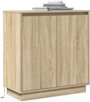 LED Bufetas Sonoma ąžuolas 71 x 34,5 x 75 cm Apdirbta mediena