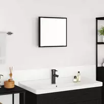 LED vonios veidrodis Juodas ąžuolas 40 x 37 x 8.5 cm