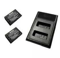 2x Canon LP-E12 akumuliatorius 1800 mAh+ dvigubas pakrovėjas