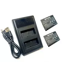 2x Fujifilm akumuliatorius NP-W126 1260 mAh+ dvigubas pakrovėjas