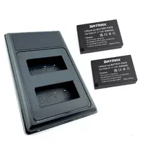 2x Canon LP-E17 akumuliatorius 1040 mAh+ dvigubas pakrovėjas