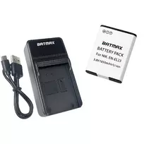 Nikon akumuliatorius EN-EL23 1850 mAh + greitasis LED pakrovėjas