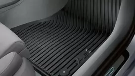 VAG Audi A6 4G C7 Guminių grindų kilimėlių komplektas priekyje juodas 4G1061501041 Originali