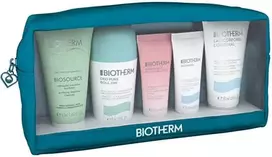 Rinkinys „Biotherm“: „Biotherm Hydrating Body Milk“, 50 ml + „Biosource Eliminates Impurities Cleansing Foam“, 50 ml + „Deo Pure Soothing“ rutulinis dezodorantas moterims, 50 ml + „Biomains Hydrating Hand Kreminis Jasmine“, 20 ml + „Aquasource Cica Nutri Soothing Creminis For Face“