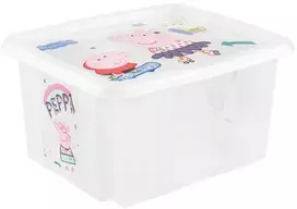 KEEEPER daiktadėžė su dangčiu PEPPA PIG, 24 L, 42.5x35.5x22.5 cm., 1223700119400