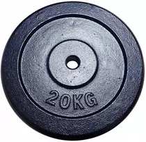 Svorio plokštė iš ketaus, skirta KUBISPORT treniruočių strypams, 20 kg, 25 mm