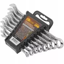 AW-Tools Rinkinys plokščių dvikilpių veržliarakčių 8 el. (8,10,12,13,14,15,17,19mm)
