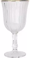 Vivalto Stiklinis vyno taurė 220 ml su auksine briauna