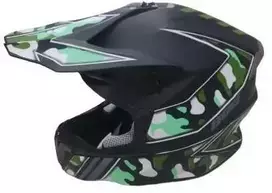 Mentor Nežinomas Motociklininko šalmas HD-806, XL (61-62 cm), juoda/žalia