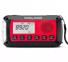 ALAN Midland ER100 avarinis radijas su 2600 mAh baterija