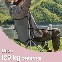 Songmics Stovyklavimo kėdžių rinkinys iš 2 dalių, sulankstomos kėdės, skirtos naudoti lauke, su porankiais
