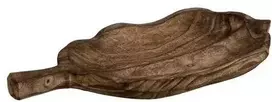 Jaukeja Medinis padėklas Leaf