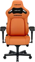 Žaidimų kėdė AndaSeat Kaiser 4 XL, oranžinės spalvos, medžiaga: eko oda