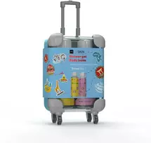 HISKIN Travel Size Rinkinys lagamine - dušo želė ir kūno losjonas 2x75 ml