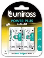 Uniross Batteries Uniross Power Plus C / LR14 standartinės baterijos 7000mAh, 2 vnt.