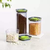 Vakuuminis indas 1,5 l, pilkas / žalias, susukamas, AMBITION