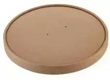 Multi Dangtelis kartonas Ø185 mm, dengtas PE, su ventiliacijos anga, rudas, salotų dubeniui, 25 vnt./pak. - (25 vnt.)