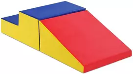 Promotions Vidaus vaikų laipiojimo ir čiuožimo žaidimų rinkinys, 49.5x49.5x25.4 cm, 50.8x49.5x24.1 cm, mėlynas