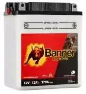Banner 12Ah Bike Bull -+ 12V 170A akumuliatorius 134x80x160mm