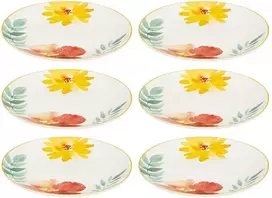 Secret De Gourmet PIECES MARGAUX desertinės lėkštės, porcelianinės, 6 vnt. x 19 cm