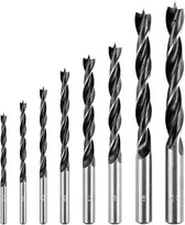 Grąžtas Zestaw Rinkinys Medienos grąžtų rinkinys: 3, 4, 5, 6, 7, 8, 9, 10 mm, 8 vnt.