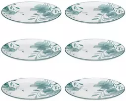 Secret De Gourmet PIECES LILY porcelianinės vakarienės lėkštės, 6 vnt. x 27 cm