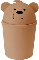 Proworld Bear Maža meškos formos šiukšliadėžė vaikų kambariui, 1,5 l