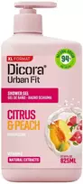 Friendly Organic DICORA dušo želė citrusiniai ir persikai 825 ml
