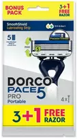 Friendly Organic DORCO Pace vienkartinis skustuvas 5 peiliukai 3+1