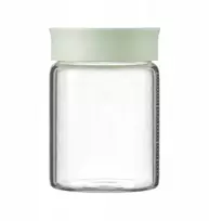 Mellow Yellow BUYDEEM stikliniai indeliai 500 ml su dangteliu, žalsvos spalvos, modelis CS1013