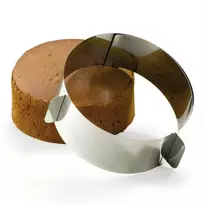 Torto kepimo forma reguliuojamas lakštinis torto juosta 15,5-29,5 cm