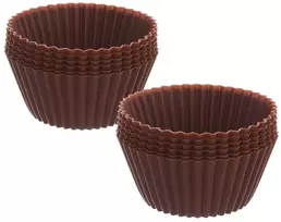 Silikoninė forma bandelių, keksiukų, bandelių formelių kepimui, 12 vnt.