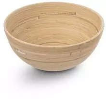 Bambukinis dubuo vaisiams ir daržovėms medinis 14 cm