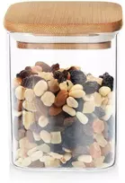 Stiklinis indas biriems produktams su dangteliu ir sandarikliu 850 ml