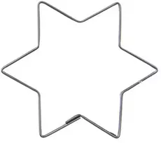 Plieninė konditerijos pjaustyklė / imbierinių sausainių pjaustyklė žvaigždė