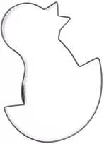 Plieninė konditerinė pjaustyklė chick imbierinių sausainių formelė Velykų 7 cm