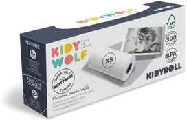 KIDYWOLF fotopopierius KIDYROLL fotoaparatui KIDYPRINT, 5 vnt.