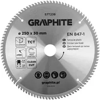 Graphite Diskinio pjovimo diskas, Widia, 250 x 30 mm, 100 dantų, aliuminio
