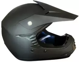 Mcu Sport Vaikiškas Crosser šalmas, matinės juodos spalvos, L dydis, naujas modelis