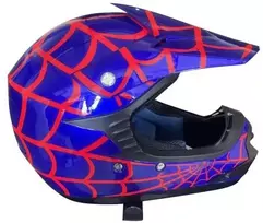 Mcu Sport Vaikiškas Crosser šalmas SpiderBlue dydis M (naujas modelis)