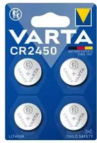 Varta CR2450, Vienkartinė baterija, CR2450, Ličio, 3 V, 4 vnt., 570 mAh