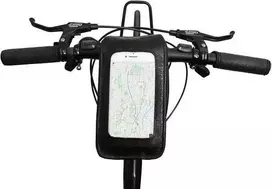 Gusti Leather "Gusti" odinė rankinė ant vairo "Täve S." su KLICKfix plokštele, ruda oda