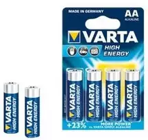 Varta -4906/4B, Vienkartinės baterijos, AA, Šarminės, 1,5 V, 4 vnt., Mėlyna, Auksinė