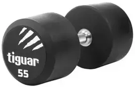 Profesionalus PU svarmuo / hantelis TIGUAR 1–70 kg (Svoris: 55 kg)